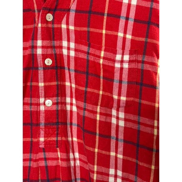 Vintage PURITAN Clothing of Cape Cod Red Plaid Flannel Nightgown Women's Medium - Picture 3 of 7